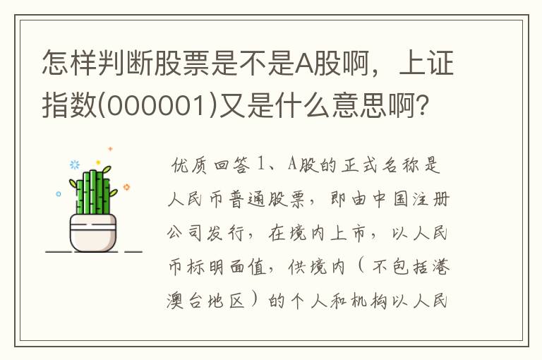 怎样判断股票是不是A股啊，上证指数(0