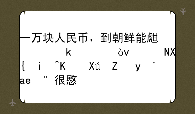 一万块人民币，到朝鲜能生活多久？说出